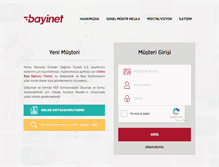 Tablet Screenshot of bayinet.com.tr